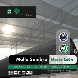 Malla sombra "Marca León"