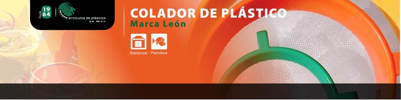 Colador de Plástico Marca León